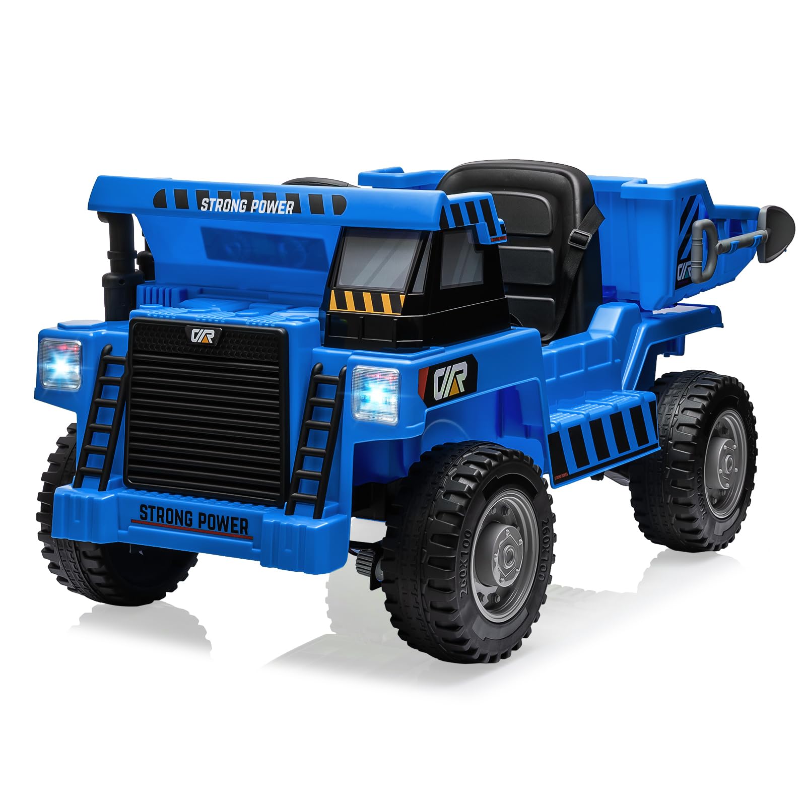 Garvee Ride - P Series: 4WD Ride On Car with Dump Truck, Electric Car for Kids with Remote Control, Toddler Car with Electric Dump Bed & Shovel, 2 Speeds,