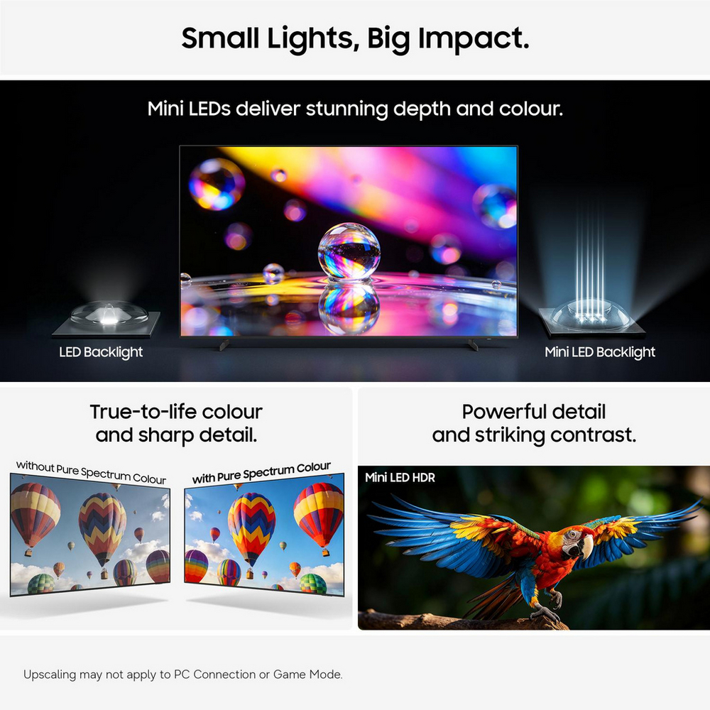 Samsung UE85M70HAKXXU 85 Inch M70H 4K Ultra HD HDR Mini LED Vision AI Smart Google TV 2026