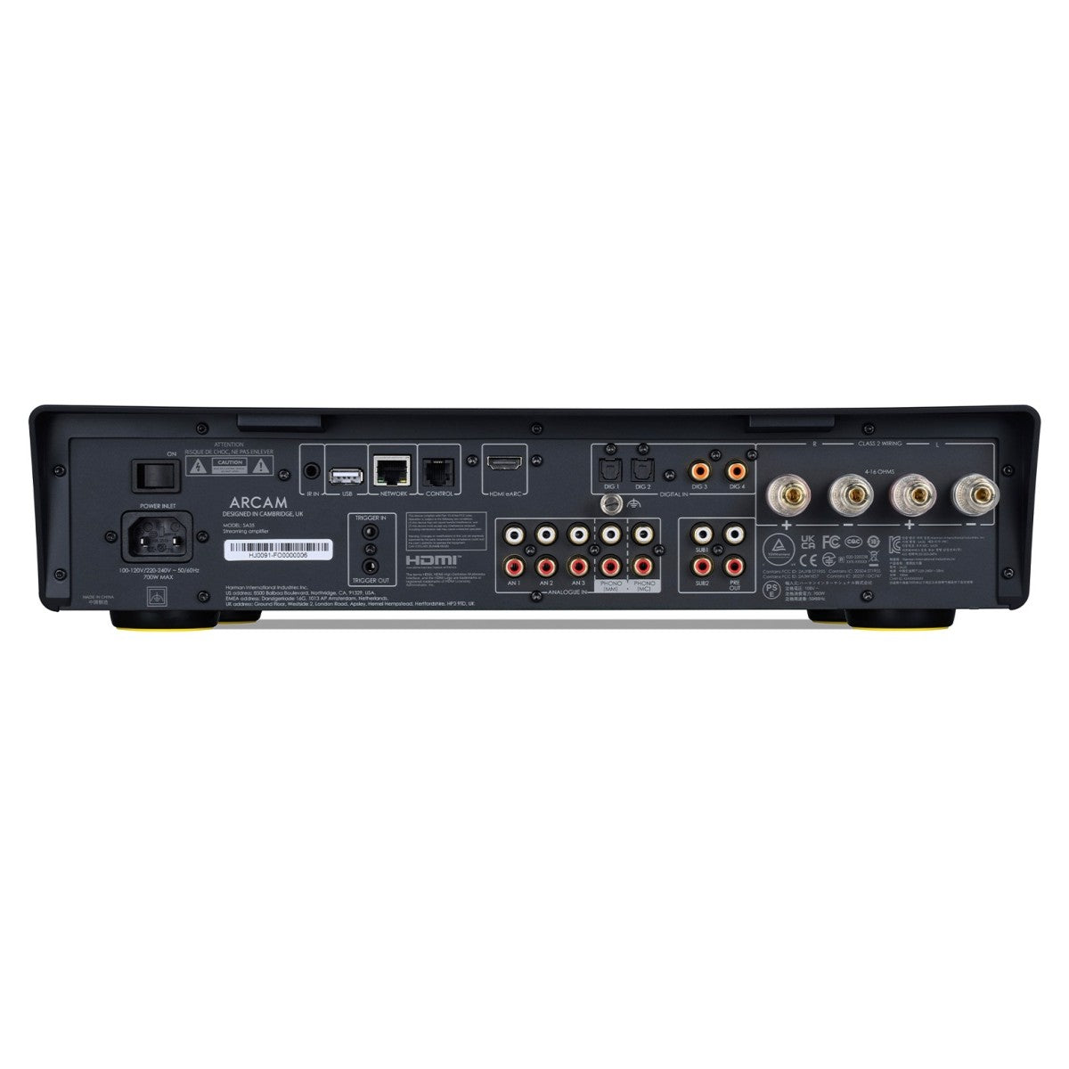 Arcam Radia SA35 Streaming Integrated Amplifier with Bowers and Wilkins 607 S3 Bookshelf Speakers Pair Black HiFi Package
