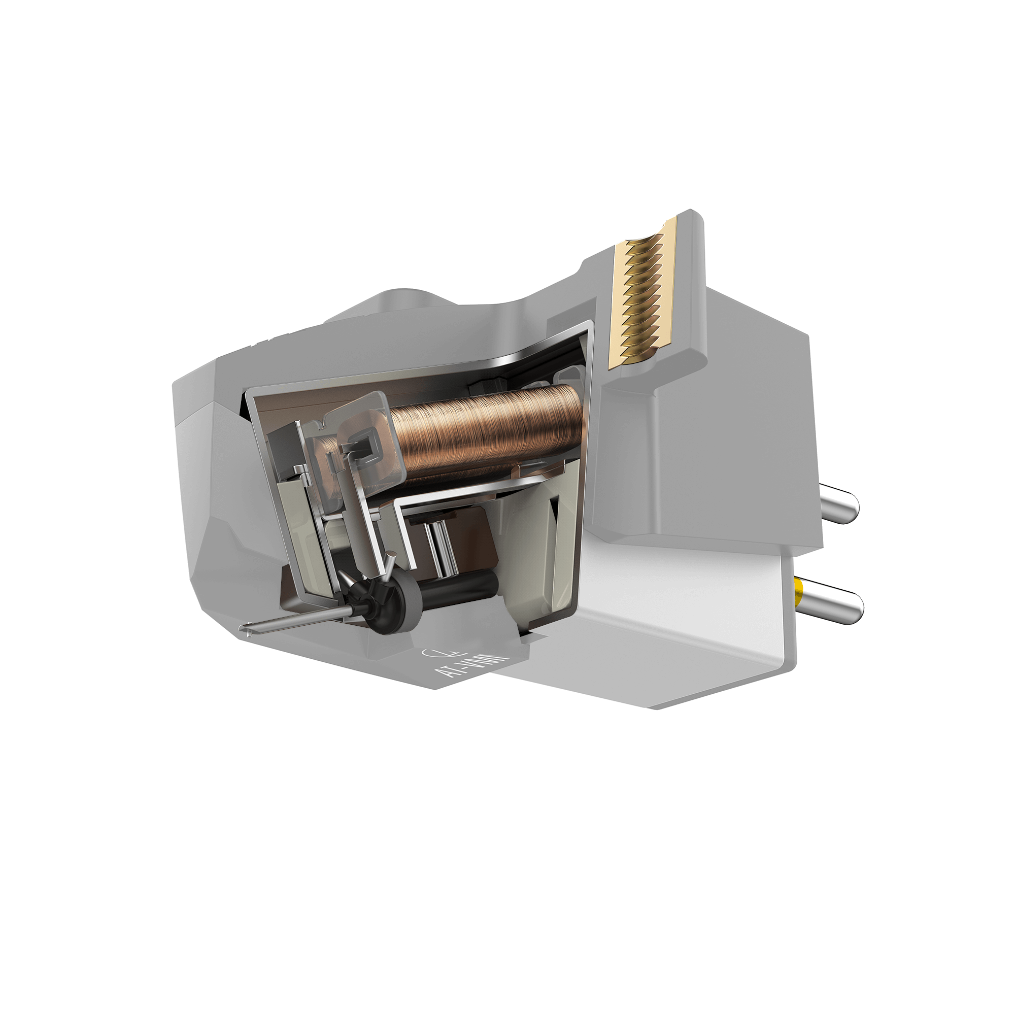 Audio Technica AT-VM95SH/H VM95 Series Shibata Stereo Cartridge on AT-HS6 Headshell