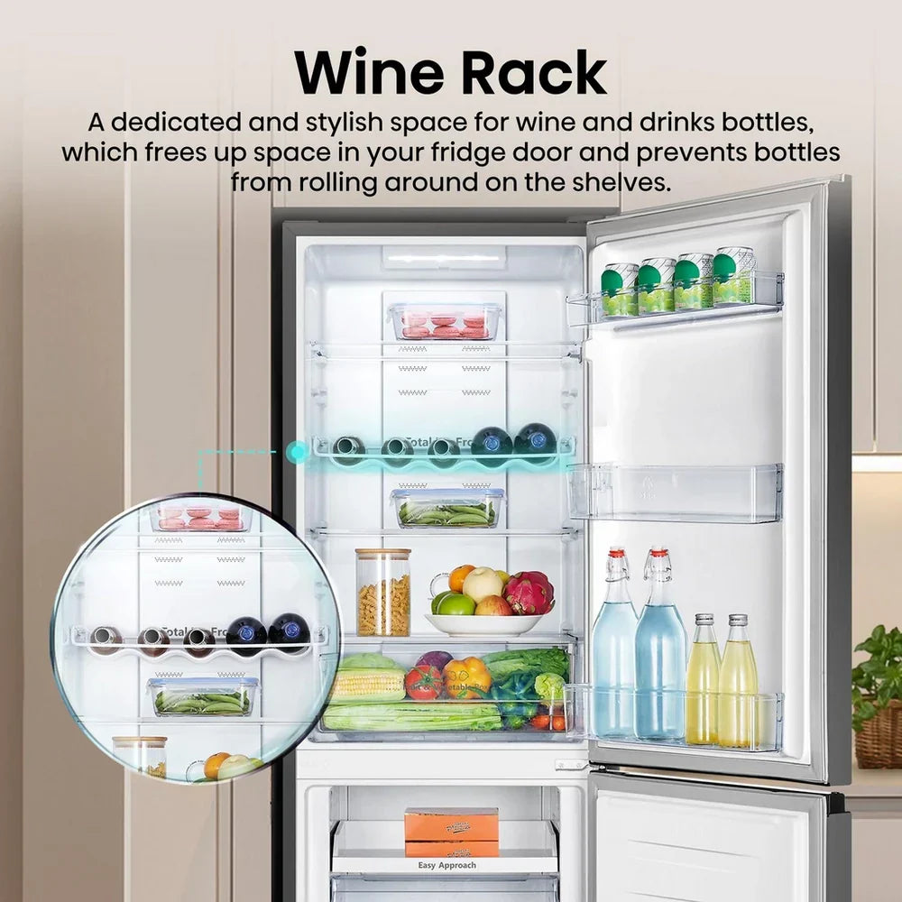 Hisense RB327N4ABD Fridge Freezer Frost Free Freestanding 50/50 182cm Tall 256L - Black