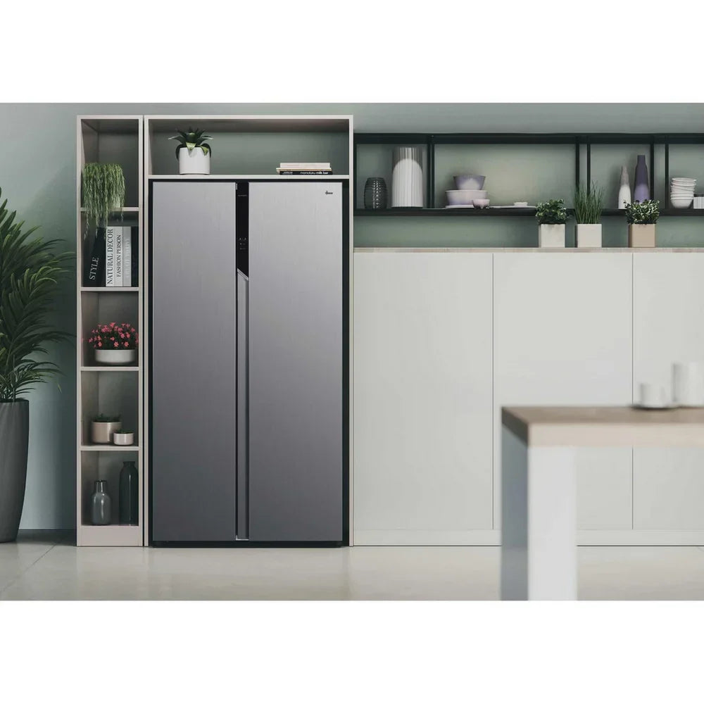 Hoover H-FRIDGE 500 HHSBSO-6174XK-1 Frost Free American Fridge Freezer Stainless Steel