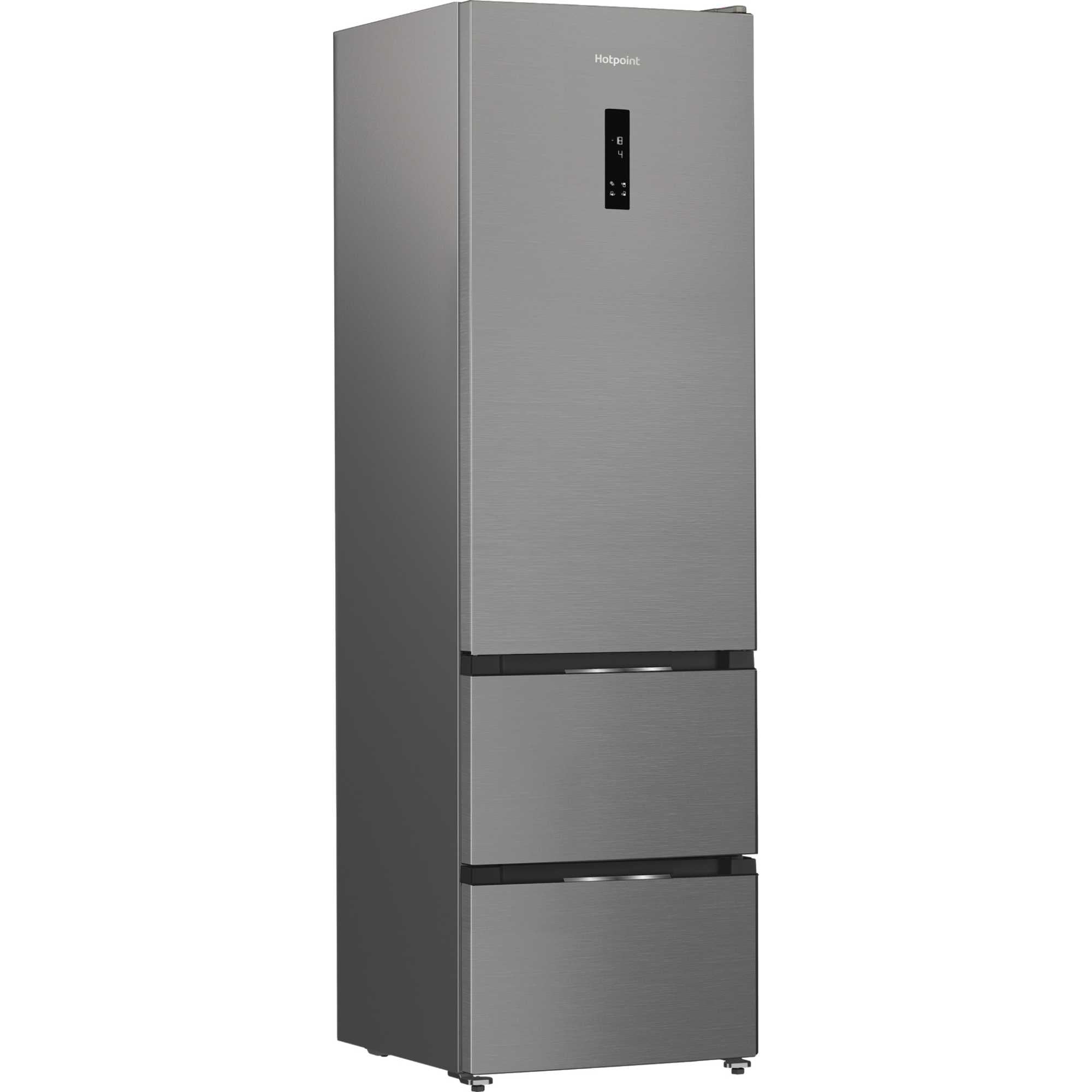 Hotpoint HPKF5351XP4UK Dual No Frost Freestanding Fridge Freezer with Even Flow Inox