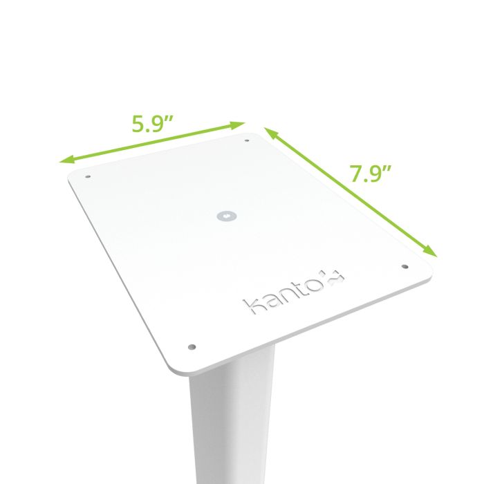 Kanto ST28 Speaker Stands Pair 28 Inch with MDF Base White