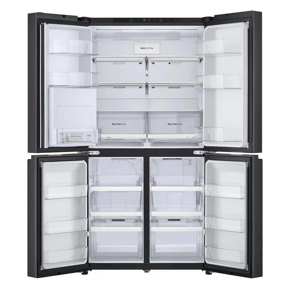 LG GMF960EV4E 646L NatureFRESH Plumbed American Style Fridge Freezer Black - E Rated