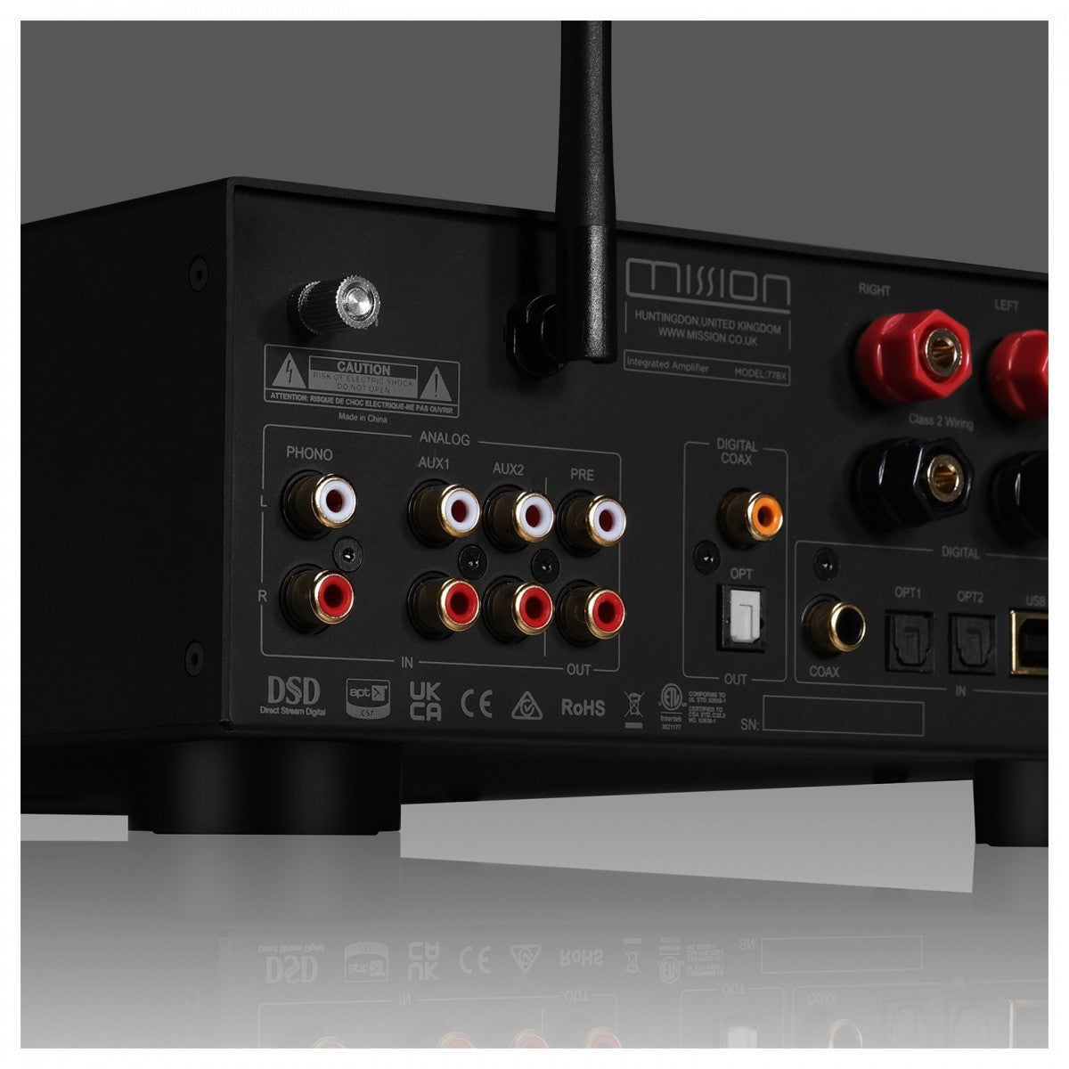 Mission 778X Integrated Amplifier with Bowers & Wilkins 607 S3 Bookshelf Speakers Pair - Black