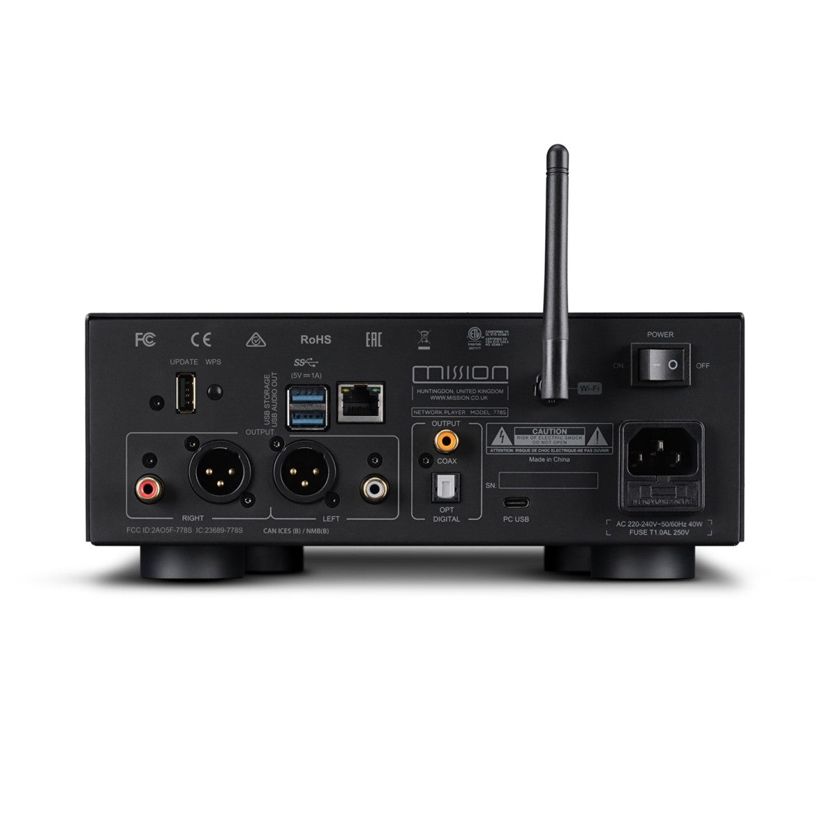 Mission 778X Stereo Amplifier with 778S Streamer and 778CDT CD Transport Bundle - Black