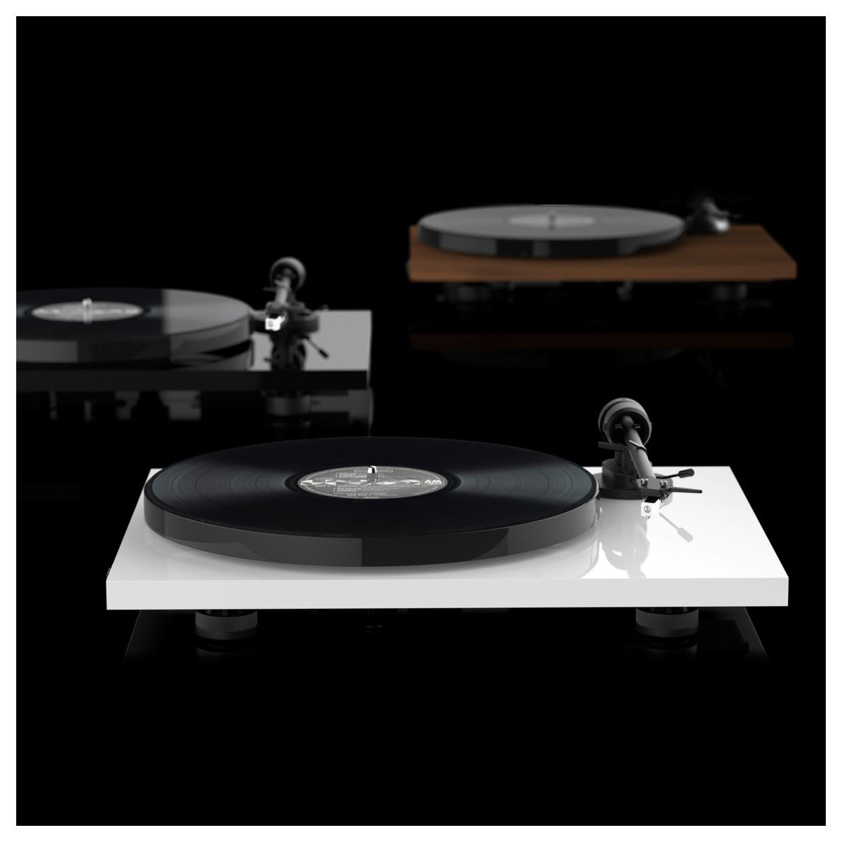 Pro-Ject E1 Phono Belt Driven Turntable with Built-in Phono Preamp - Black