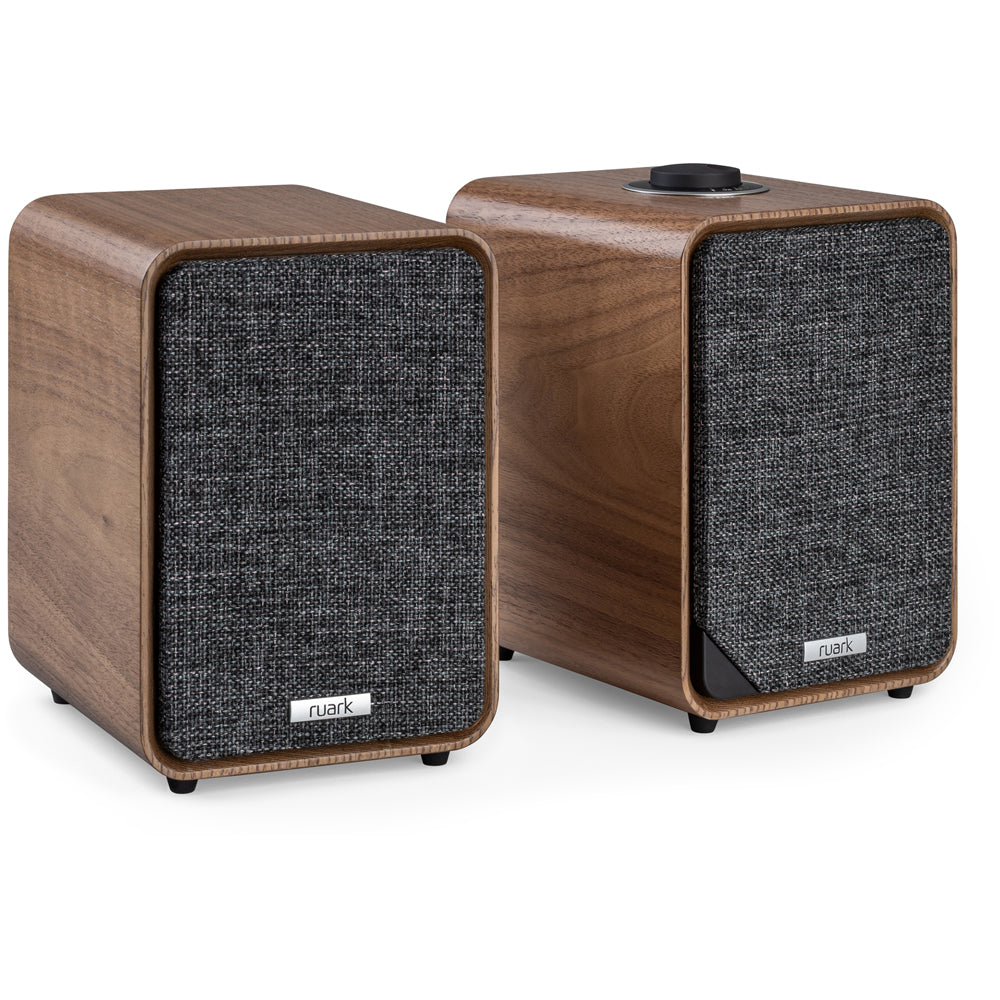 Pro-Ject T1 EVO Phono Turntable with Ruark MR1 MK3 Active Bluetooth Speakers & RS1 Subwoofer Walnut
