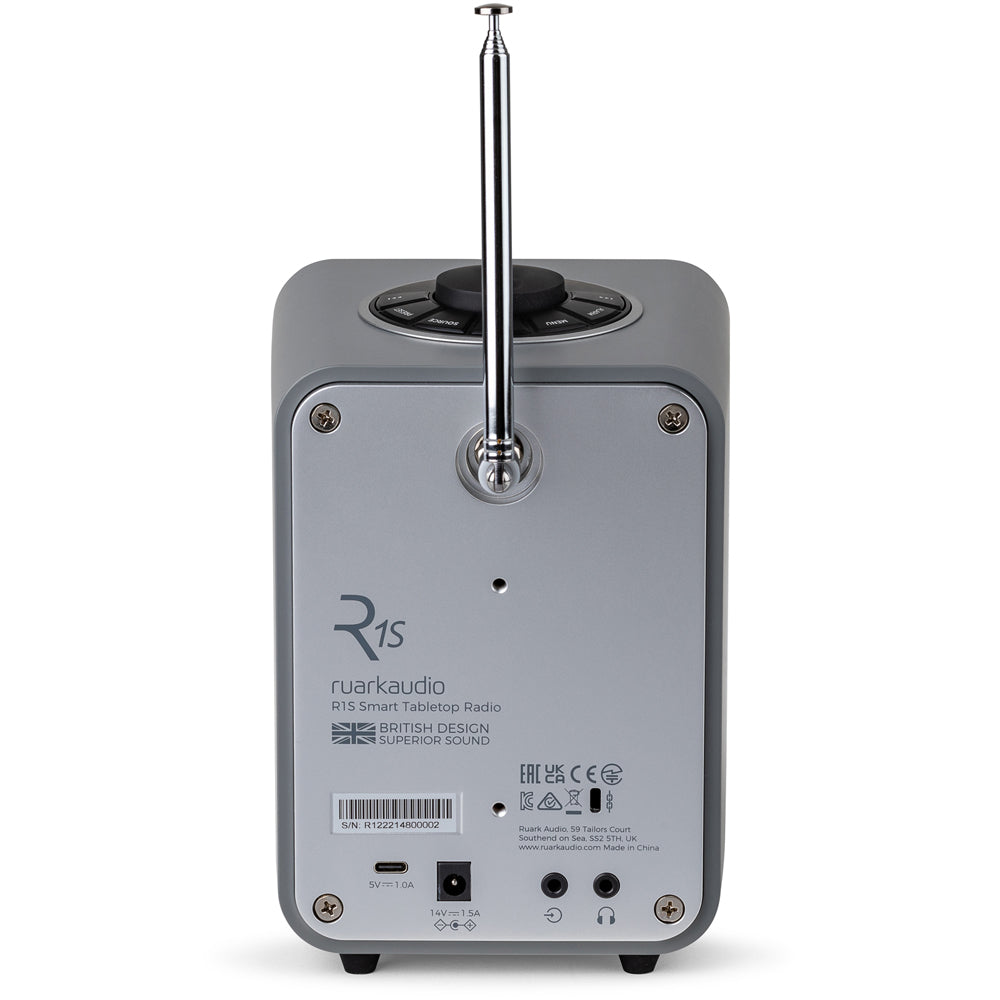 Ruark R1S DAB DAB+ FM Internet Bluetooth WiFi Smart Radio with Remote Bundle - Cream