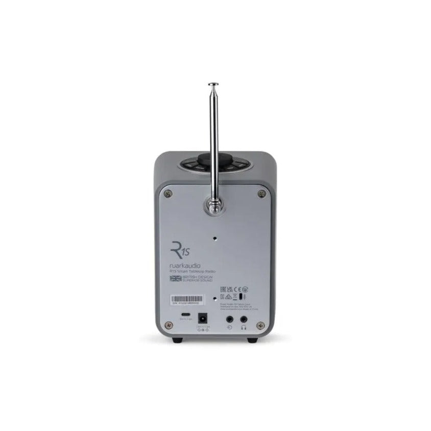 Ruark R1S Premium DAB DAB+ FM Bluetooth USB Digital Radio Mid Grey