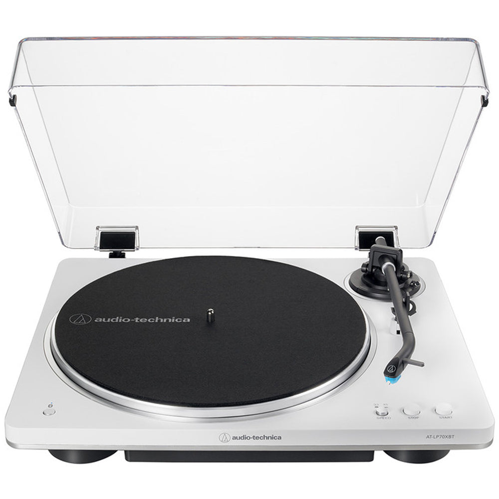 Ruark R410 Music System Grey with R-CD100 CD Player & Audio Technica AT-LP70XBT Automatic Wireless BT Turntable Silver