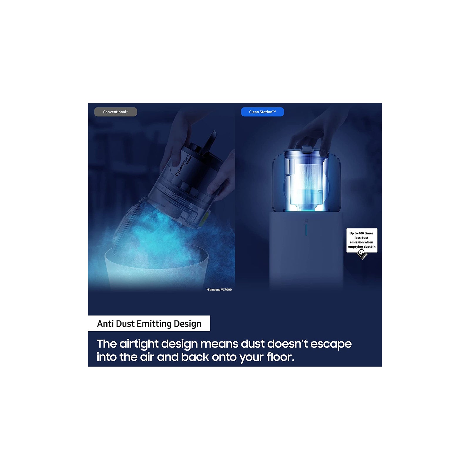 Samsung VCASAE903EU Auto Empty Vacuum Dustbin Clean Station