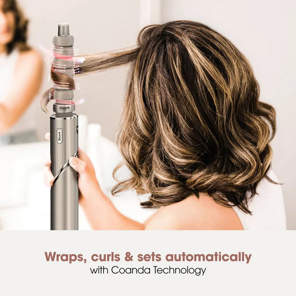 Shark FlexStyle HD426SLUK Air Styler and Hair Dryer for Straight & Wavy Hair - Stone