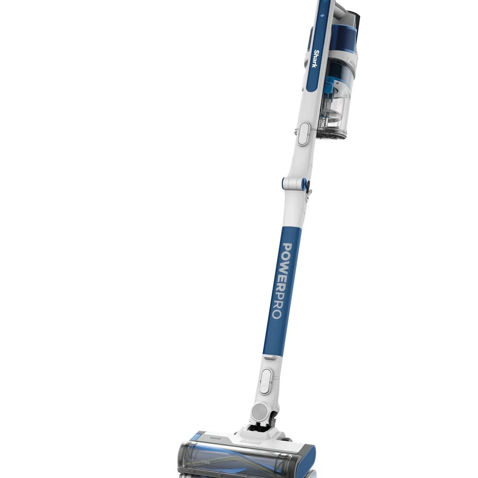Shark IZ380UK PowerPro Cordless Stick Vacuum Cleaner with Anti Hair Wrap and Floor Detect - Up To 50 Minutes Run Time Navy Metallic