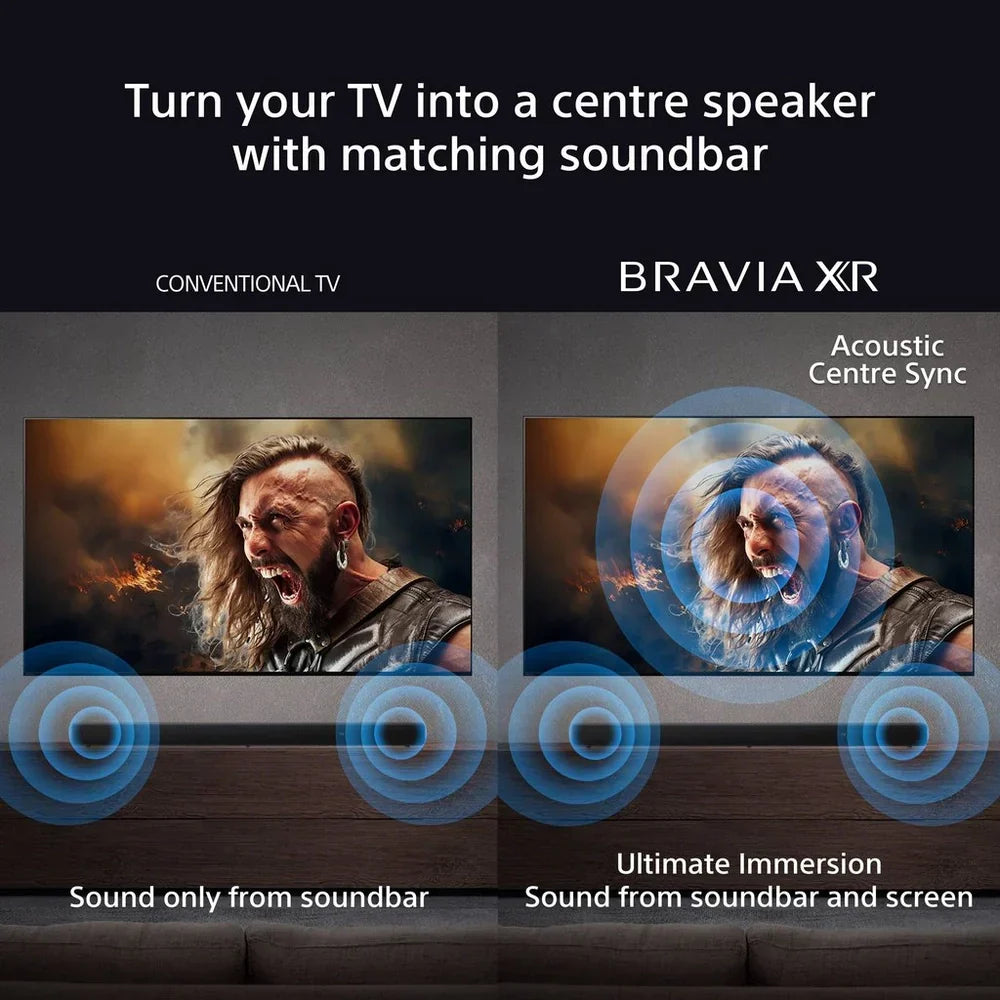 Sony K65XR80U 65 Inch BRAVIA 8 4K UHD HDR OLED Smart TV with BRAVIA Theatre Bar 8 HTA8000 Soundbar Bundle