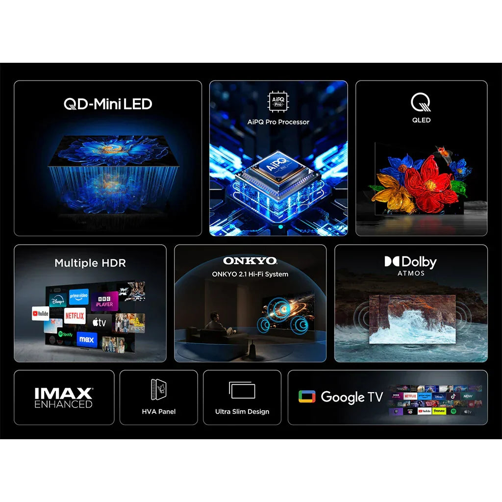 TCL 65C6KS-UK 65 Inch C6KS Premium 4K Ultra HD HDR QD-Mini LED Smart TV