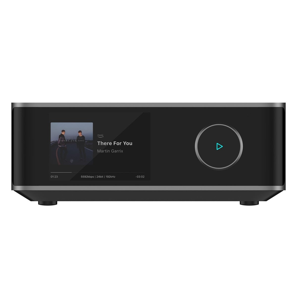 WiiM Amp Ultra Streaming Amplifier Space Grey with Acoustic Energy AE300 MKII Bookshelf Speakers Black