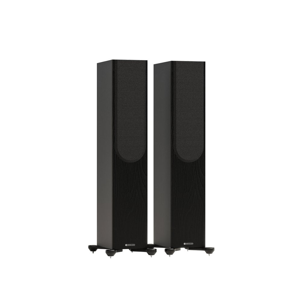 Yamaha AS501 Integrated Amplifier with Monitor Audio Bronze 300 7G Floorstanding Speakers Pair Black HiFi Package