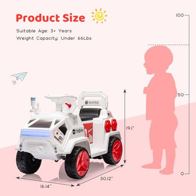 Garvee Ride - P Series: 6V Electric Toddlers Car, with Flash Lights, Music, Easy Control, for Indoor/Outdoor Use, Ride on Toy for Kids