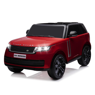 Garvee Ride - P Series: 24V 2-Seater Land Rover Ride-On Car For age 3+, With MP3, 3 Speeds, Remote Control, LED, 4-Wheel Suspension - Wine Red