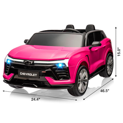 Garvee Ride - P Series: 24V 2-Seater Chevrolet Blazer Kids Car with Remote Control, Bluetooth - Pink