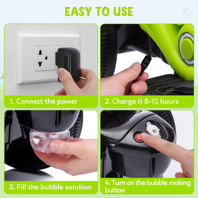 Garvee Ride - P Series: 6V Battery-Powered Electric Motorcycle with 1.9 Mph Speed, Led Headlights, Music, Pedal, Forward/Reverse, 3 Wheels | Motorbike Toy Gift for Toddlers 3 and Up - Green