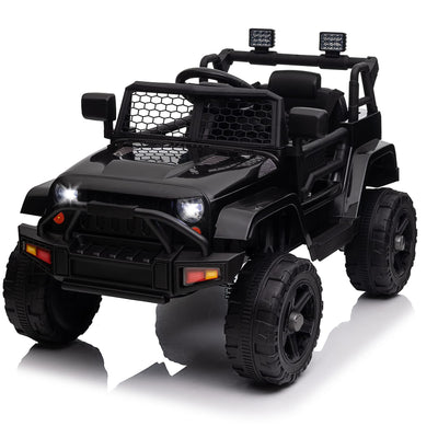 Garvee Ride - P Series: 12V Ride On Truck Car for kid : Remote Control, 3 Speeds, MP3 Music, Suspension, LED Lights,for 3+ Year Old - Black