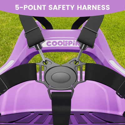 Garvee Ride - P Series: 12V Ride on Toddler Bumping Car W/Remote Control, LED Lights & 360 Degree Spin, ASTM Certified - Purple