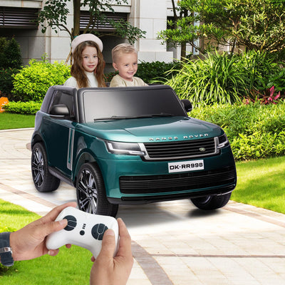 Garvee Ride - P Series: 24V 2-Seater Land Rover Ride-On Car For age 3+, With MP3, 3 Speeds, Remote Control, LED, 4-Wheel Suspension - Green