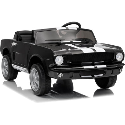 Garvee Ride - P Series: 24V 7AH 2-Seater Ride-On Car Kids Remote Control Dual Safety Belts 2-Speed LED Lights Music Black