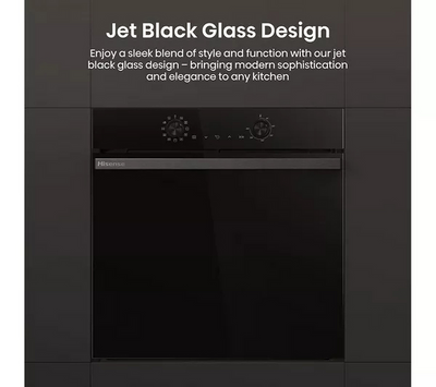 Hisense BI622ABPGUK Hi4 59.5cm Built In Plug & Play Electric Single Steam Oven Jet Black