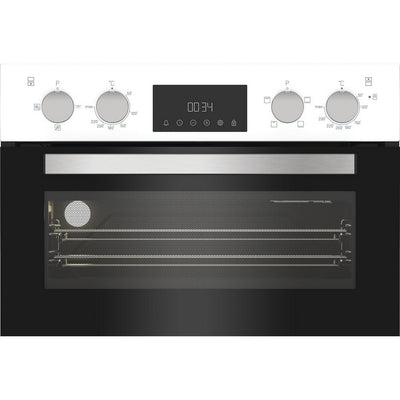 Hotpoint DIH10DW Built In Electric Double Oven with Enamel Liners White