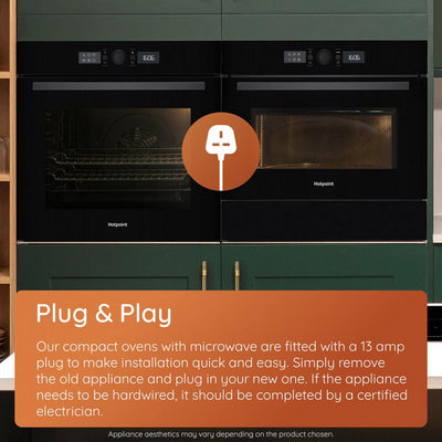 Hotpoint HO455HBUK Class 2 Built-In Single Multifunction Oven with Multiflow Black