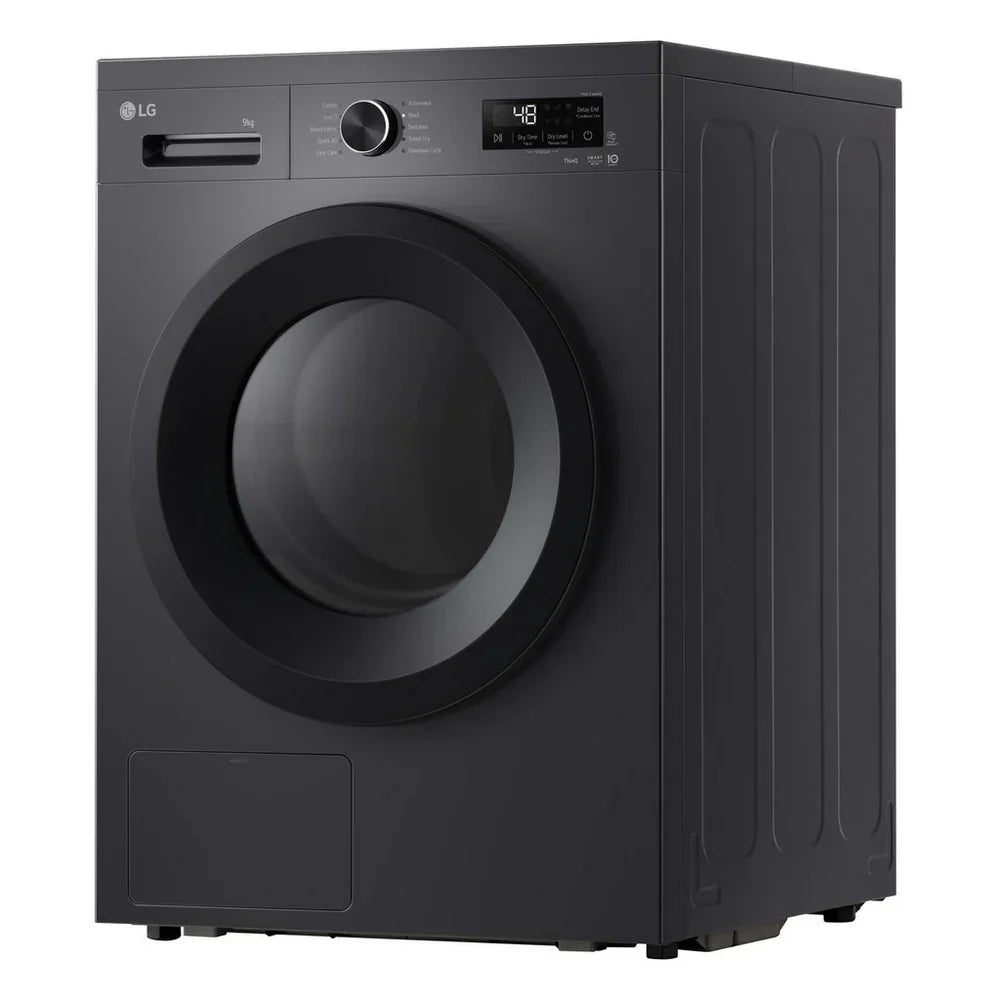 LG RHX1009NMK Sensor Dry 9kg WiFi Enabled Freestanding Heat Pump Tumble Dryer Grey
