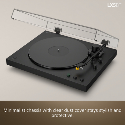 Sony PS-LX5BT Wireless Bluetooth Turntable with Bowers & Wilkins PX7 S3 Wireless Over-Ear Headphones
