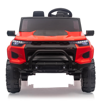 Garvee Ride - P Series: 24V Kids Ride On Car 2 Seater Electric Ride On Toy for Toddlers Battery Powered Truck Car With Remote Control, Battery Display, Handle, Trunk, LED Lights, Music (Red)