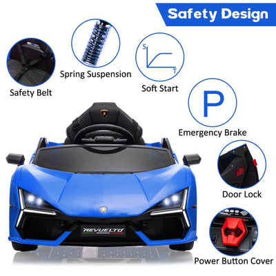 Garvee Ride - P Series: 12V Ride On Car for Kids, Licensed Revuelto Electric Vehicle, Battery Powered Sports Car Toy for Boys & Girls, with Bluetooth, Usb