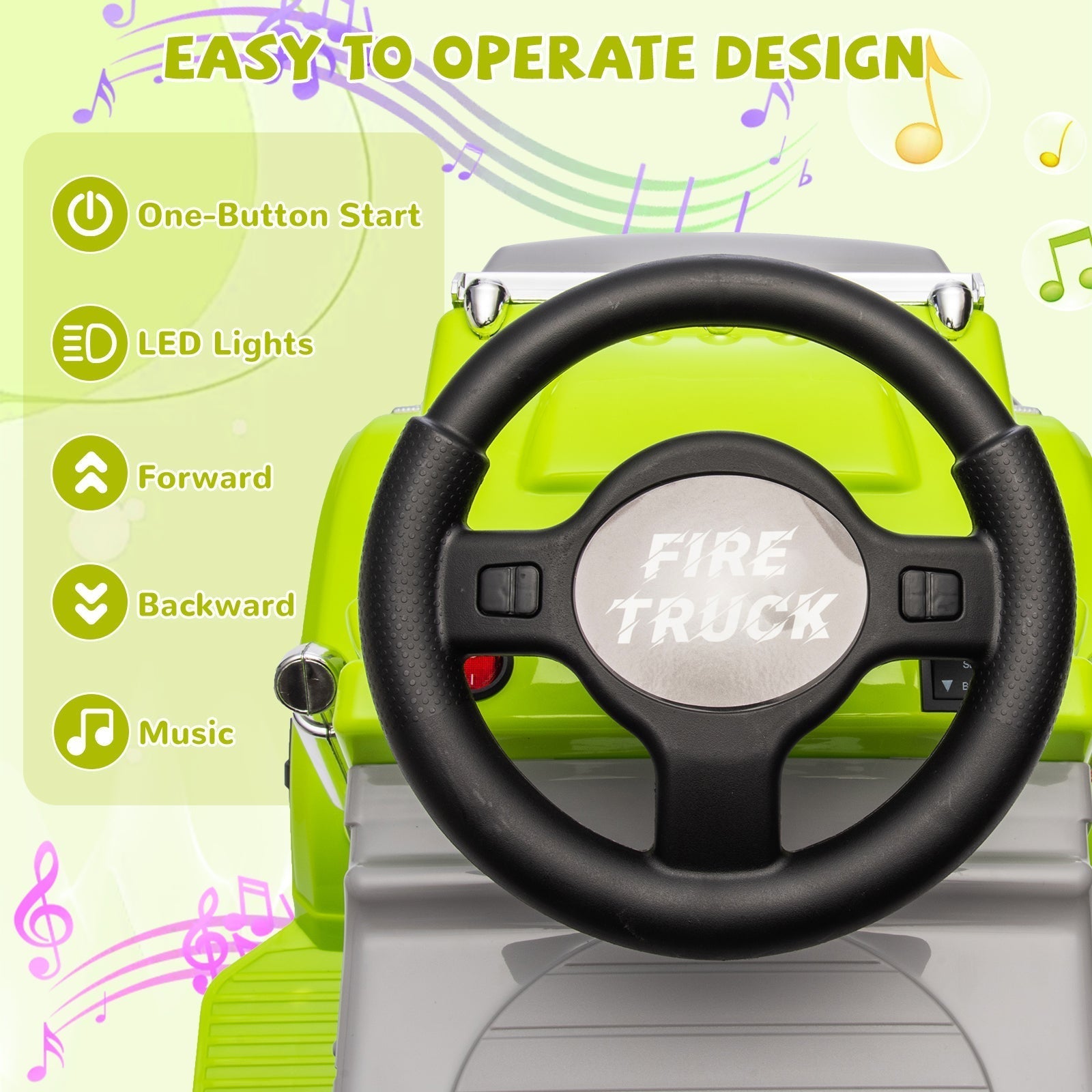 Garvee Ride - P Series: 6V Ride On Truck Toy for Kids Ages 3+ | Electric Dump Truck with Rechargeable Battery, Music & Storage | Indoor/Outdoor 4-Wheeler with Treaded Tires | Ergonomic Seat & Rubber Handle (4.5Ah)