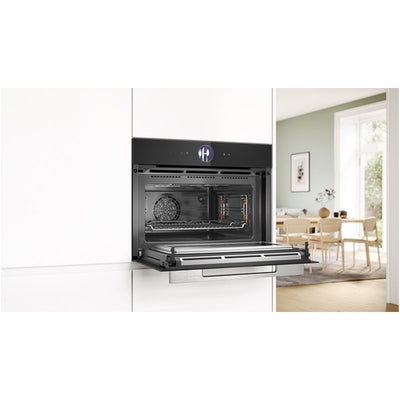 Bosch CMG7761B1B Series 8 Built-In Combi Microwave - Black