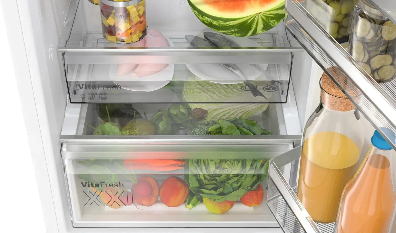 Bosch KGN362WDFG Series 4 Freestanding 60cm Frost Free Fridge Freezer White