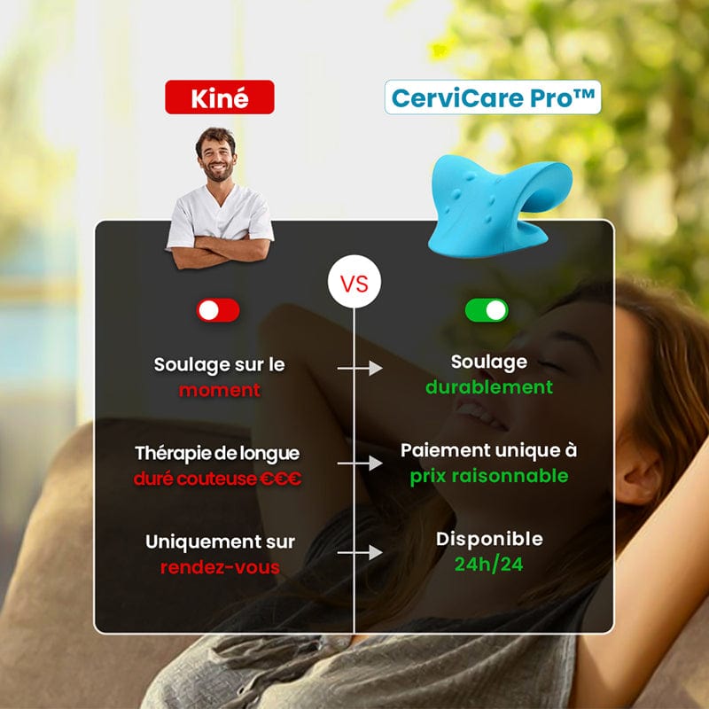 CerviCare Pro™ - Coussin Thérapeutique de Soulagement Cervical