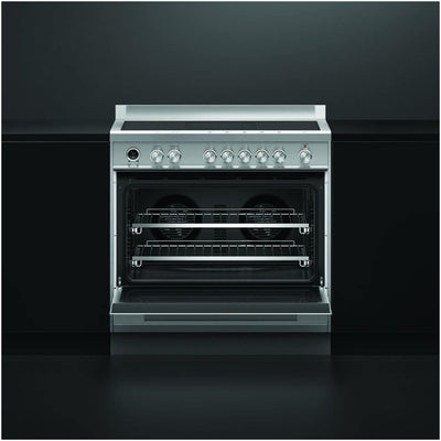 Fisher and Paykel OR90SDI6X1 Series 9 Classic Single Oven Induction Range Cooker With Pyrolytic Cleaning Stainless Steel