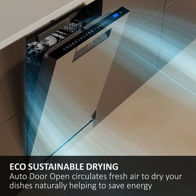 Haier XF 5C7M0W-80 I-Pro Shine Series 3 Freestanding Dishwasher 15 Place Settings White