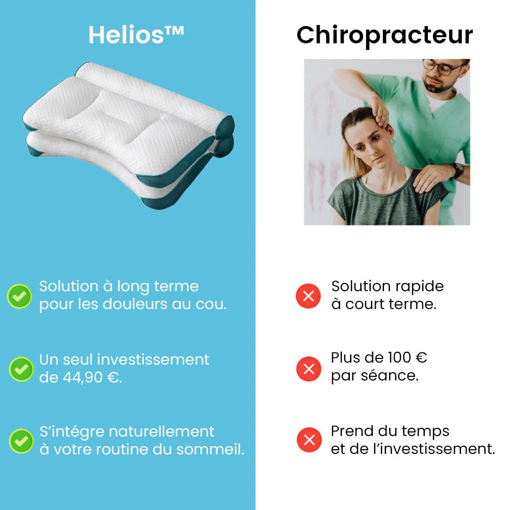 Helios™ - Oreiller Orthopédique - L'allié de Vos Nuits