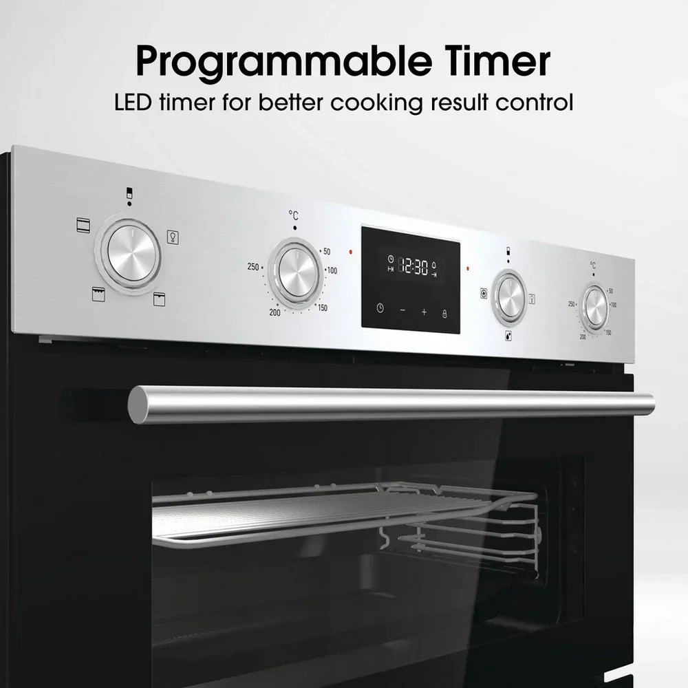 Hisense BID99222CXUK Built In Electric Double Oven Stainless Steel - A Rated