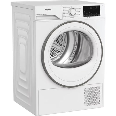 Hotpoint CHD93MWWUK 9KG Heat Pump Tumble Dryer with PetHairCare White