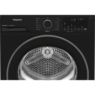 Hotpoint CHSD82MBBUK 8kg Heat Pump Tumble Dryer with Pet Hair Care Black