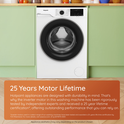 Hotpoint HP 105A CARE UK Fabric Care Pro Freestanding 10kg 1400rpm Washing Machine with HomeWhiz White HP105ACAREUK