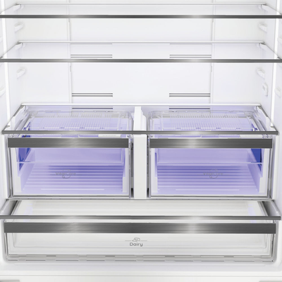 Hotpoint HPGF 6564 XK4UK Triple No Frost American Fridge Freezer with VitalCare Dark Inox HPGF6564XK4UK